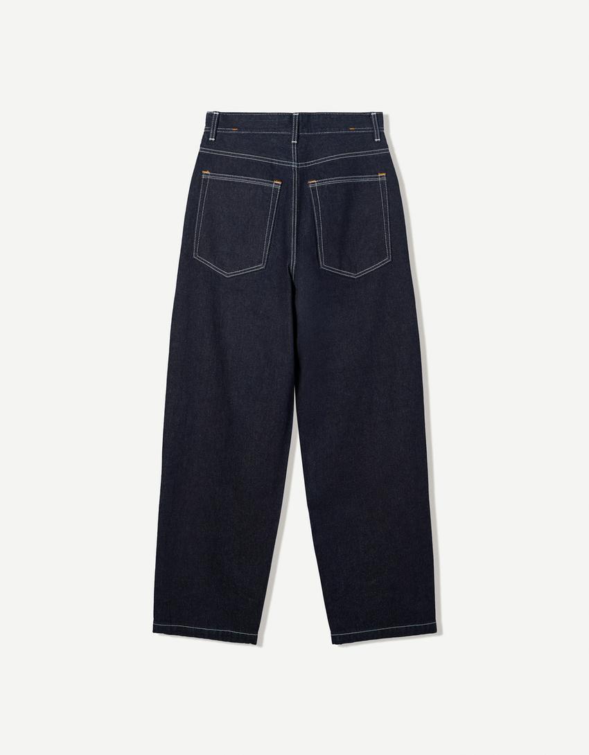 Obsidian Axis Denim – Wide Straight Fit